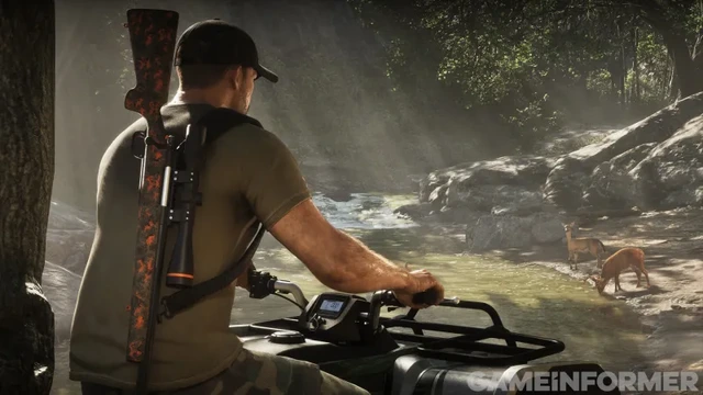 A screenshot of Jason Duval uncovering nature in GTA 6.