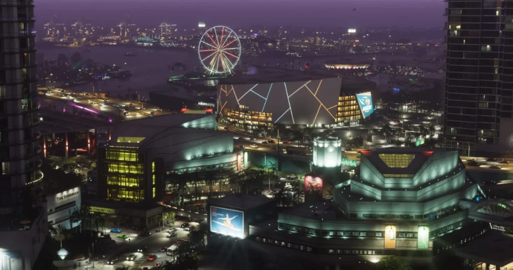 A fresh look of the latest Vice City from GTA 6.