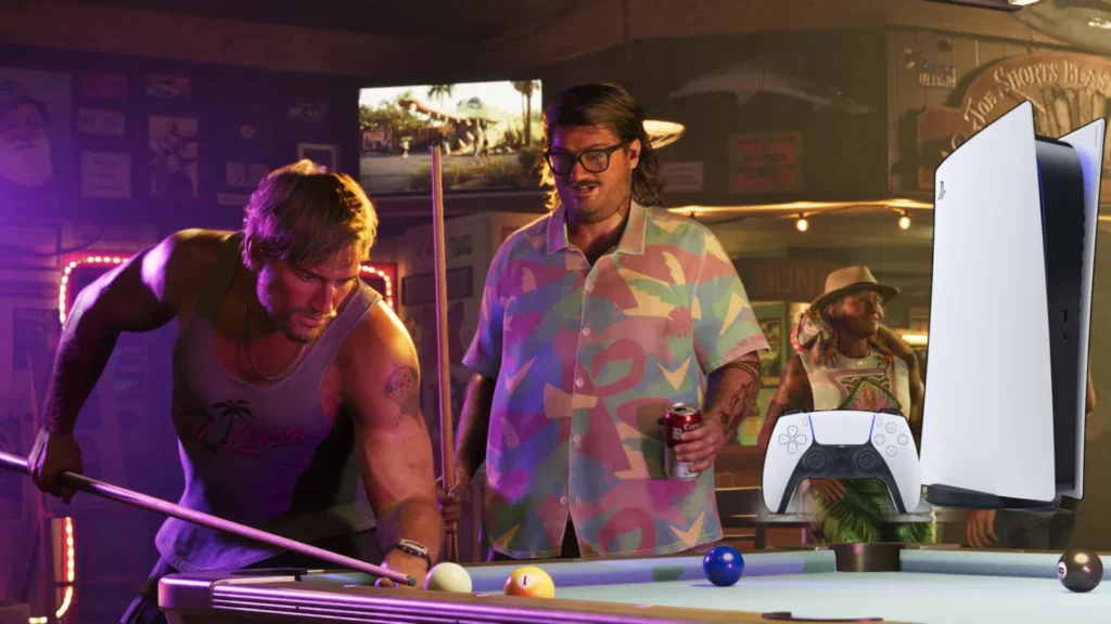Jason enjoying the pool game in GTA 6.