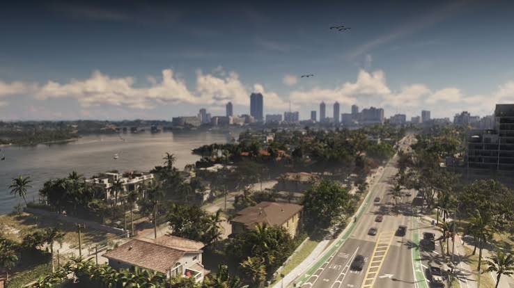 A screenshot of GTA 6's weather from Netflix's extended look.